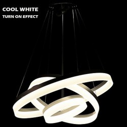 Round LED Pendant Lights Modern Acrylic Lamps Lighting Luxurious Three Rings Ceiling Lights Fixtures
