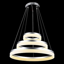 Round LED Pendant Lights Modern Acrylic Lamps Lighting Luxurious Three Rings Ceiling Lights Fixtures