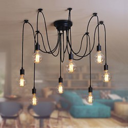 8 Lights Chandeliers / Pendant Lights Traditional/Classic / Retro Bedroom / Study Room/Office / Hallway E26/E27 Metal