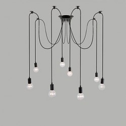 8 Lights Chandeliers / Pendant Lights Traditional/Classic / Retro Bedroom / Study Room/Office / Hallway E26/E27 Metal