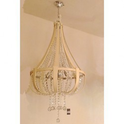 Post Modern Luxury Leather Crystal Creative Lron Chandelier