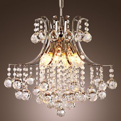 Pendant Light Luxury Modern Crystal Living 6 Lights