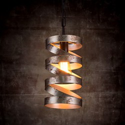 Pendant, 1 Light, Vintage Minimalist Iron Painting