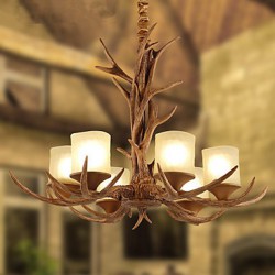 Chandeliers / Pendant Lights LED Vintage Living Room / Bedroom / Dining Room / Study Room/Office / Game Room Resin