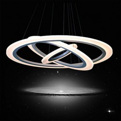 Max 75 Watt Modern/Contemporary LED Painting Acrylic Pendant Lights Living Room / Bedroom / Study Room/Office