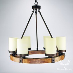 Vintage Old Wood Wooden Chandeliers Do 6