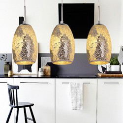 60W Traditional/Classic / / Vintage Painting Metal Pendant Lights