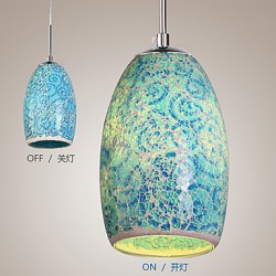 60W Traditional/Classic / / Vintage Painting Metal Pendant Lights