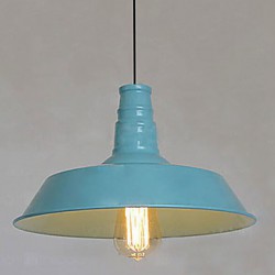 Max 60W Vintage Bulb Included Painting Metal Pendant Lights Living Room / Bedroom / Dining Room / Entry / Hallway / Garage