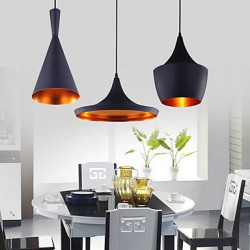 Max 60W Mini Style Painting Metal Pendant Lights Bedroom / Dining Room