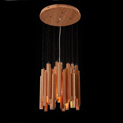 Hotel Engineering Wood Art Personality Line Room Chandelier