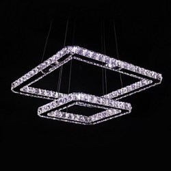 2 Modern/Contemporary Crystal / LED Metal Pendant Lights
