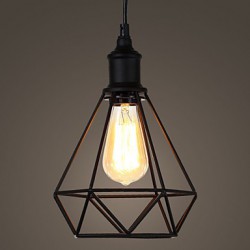 Amercian Bedroom Small Steel Birdcage Pendant Vintage Retro DIY Drop Light Industrial Lighting Fixture for Home Decorate