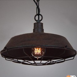 1 Light Vintage Metal Pendant Light