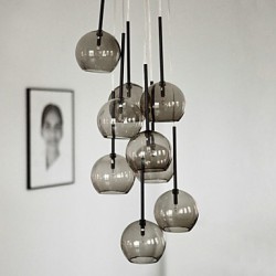 MAX:40W Country Mini Style Painting Metal Pendant Lights Living Room / Dining Room / Entry / Hallway