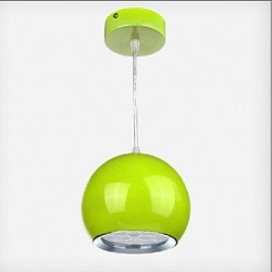 1w Modern/Contemporary / Globe LED Painting Metal Pendant LightsDining Room / Kitchen / Study Room/Office / Kids Room / Game Room /