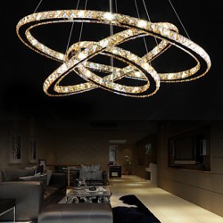 YL LED Ceiling Lights with Fashion Style Ring Crystal Ceiling Lamp