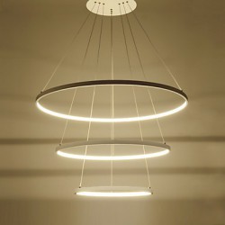 Modern Design/90W LED Pendant Light Three Rings /Fit for Showroom,Living Room, Dining Room,Study Room/Office, Game Room