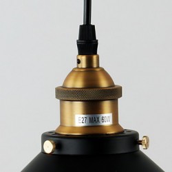 Max 60W Traditional/Classic / Retro / Bowl Mini Style / Bulb Included Painting Pendant LightsLiving Room / Bedroom / Dining Room /