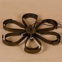 American Country Iron Industrial Wind flower Pendant lamp