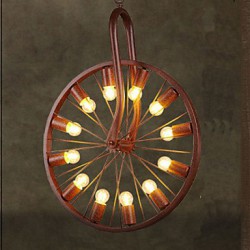 Retro Wheel Pendant To do The Old Industrial Hanging Lamp A