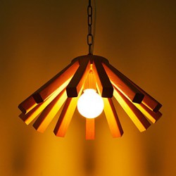 Max 60W Retro / Country Wood/Bamboo Pendant Lights Living Room / Bedroom / Dining Room / Kitchen