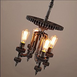 Retro Mechanical Gear Living Room Bar Coffee Shop Decorative Lighting