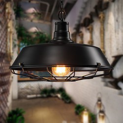 Pendant Lights American Country Retro Wrought Iron Contemporary and Contracted Restaurant Bar Warehouse Droplight