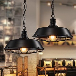 Pendant Lights American Country Retro Wrought Iron Contemporary and Contracted Restaurant Bar Warehouse Droplight