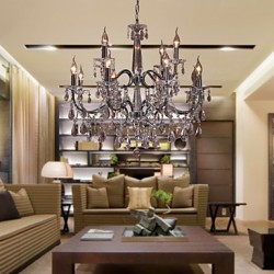 Chandelier Crystal Modern 2 Tiers Living 12 Lights