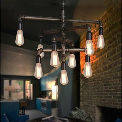 MAX 40W Traditional/Classic / Vintage / Retro / Lantern / Country Painting Metal Pendant LightsLiving Room / Bedroom / Dining Room /