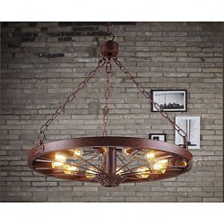 Retro Wheel Pendant To do The Old Industrial Hanging Lamp