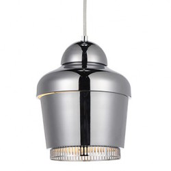 Pendant Lamp/1 Light/Modern Simplicity/Golden/Chrome/Black/White/Carbon Steel/Metal/Chandelier