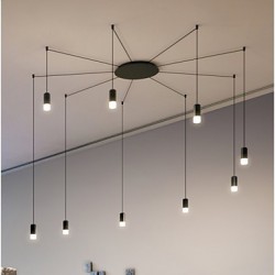 Cord 500cm Northern Europe Contracted And Geometric Cord design LED Pendant Light office,Showroom,Living Room