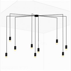 Cord 500cm Northern Europe Contracted And Geometric Cord design LED Pendant Light office,Showroom,Living Room