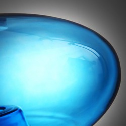 Pendant Light Modern Design Blue Glass Bulb Included