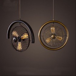 Retro Industrial Wind lamp fan pendant lamp American style bar