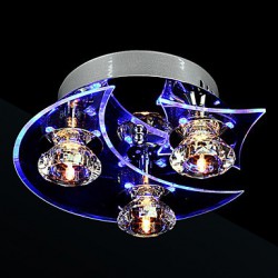 Chandelier Modern LED Crystal Living 3 Lights