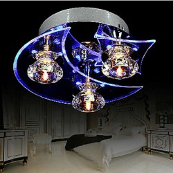 Chandelier Modern LED Crystal Living 3 Lights