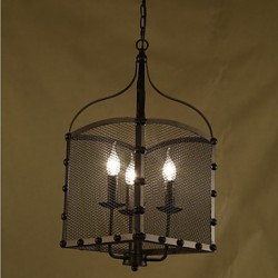 A restaurant Net Cover Personality Retro Industrial Wind Cafe Wrought Lron Chandelier