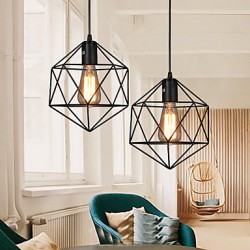 E27 5-15㎡ Geometrical Line Diamond Wrought Iron Chandelier Pendant Lights LED Modern/Contemporary