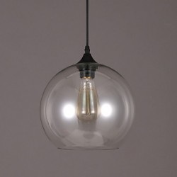 E27 20*18CM Line 1M American Creative Nordic Contracted Rural Glass Ball Single Head Droplight Led Lanp
