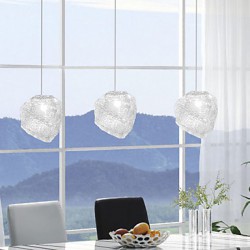 E27 15CM Line 1M Contemporary And Contracted Art Glass Irregular Meals Chandeliers Led Ice Crystal Chandelier Led
