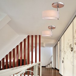Max 60W Modern/Contemporary Mini Style Chrome Metal Chandeliers / Flush Mount Living Room / Bedroom / Hallway / Garage