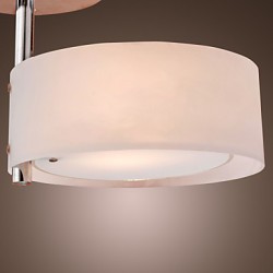 Max 60W Modern/Contemporary Mini Style Chrome Metal Chandeliers / Flush Mount Living Room / Bedroom / Hallway / Garage