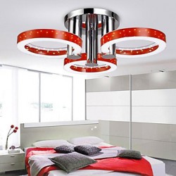 18 Modern/Contemporary LED / Bulb Included Chrome Metal Chandeliers / Flush Mount Living Room / Bedroom / Study Room/Office
