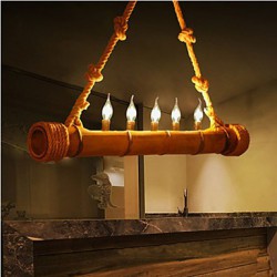 Cafe Pastoral Nostalgia Decorative Bamboo Chandelier