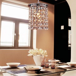 Max 40W Modern/Contemporary Crystal / Mini Style / Bulb Included Electroplated Pendant LightsLiving Room / Dining Room / Study