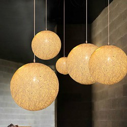 E27 15CM Line 1M Contemporary And Contracted Spherical Cany Art Lamp Hemp Ball Pendant Lamp Led Light