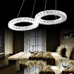 8 Shape LED Crystal Ceiling Pendant Light Chandeliers Lighting Fixtures with 38W CE FCC ROHS